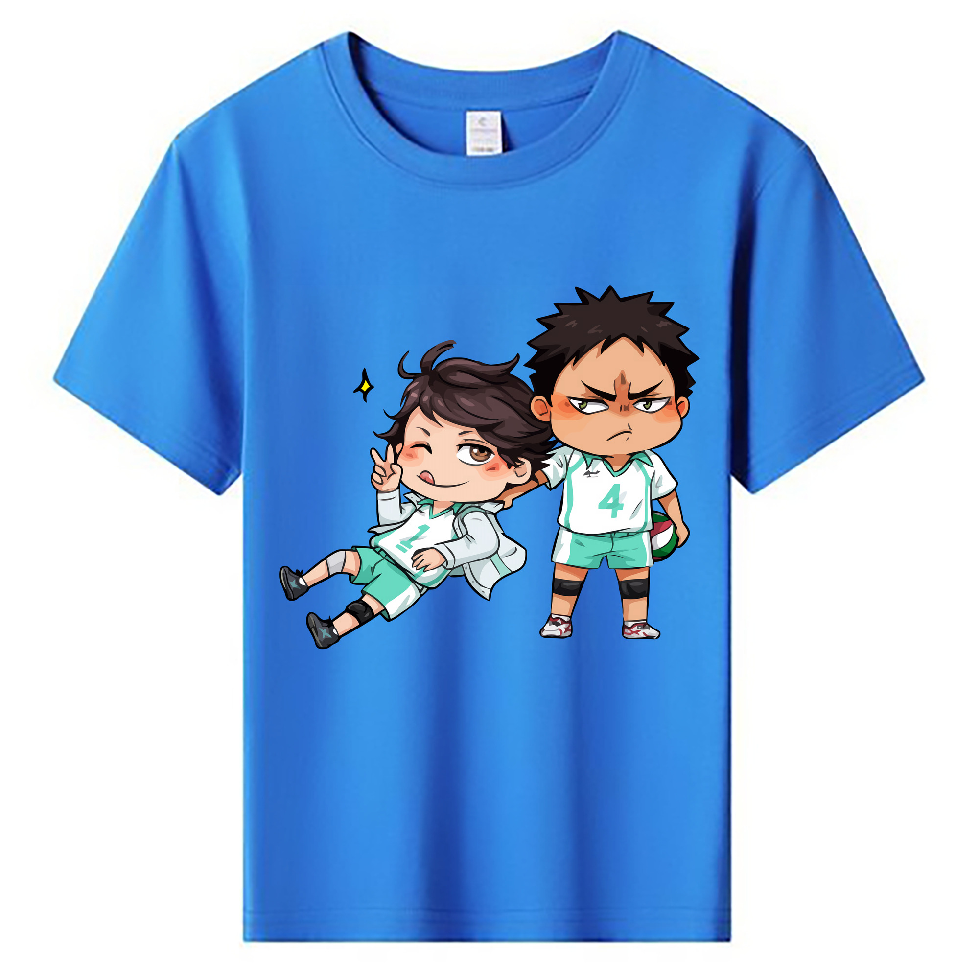 （画像用） ハイキュー!! Haikyu!! 綿100％キッズTシャツ（フロントプリント）